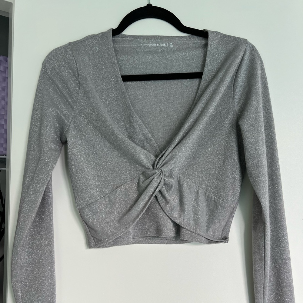 Sparkly Gray Abercrombie Top